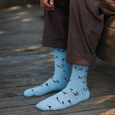 Socks that Protect Puffins - Blue