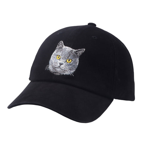 Baseball Cap - British Shorthair Cat Embroidered