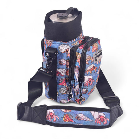 Water Bottle Carrier - Hermit Crabs