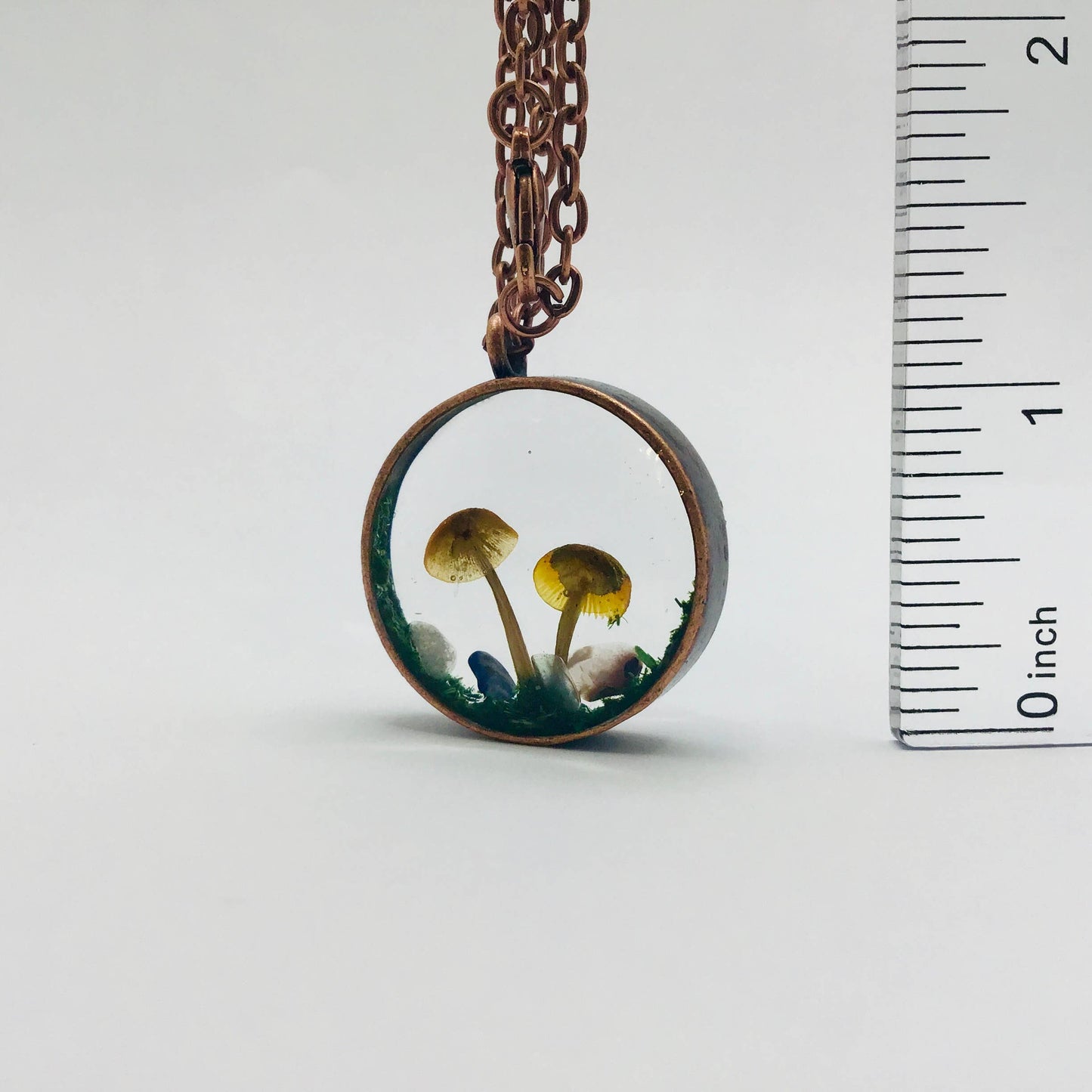 Curiosity Charm Necklace - Real Mushroom Copper # 4174