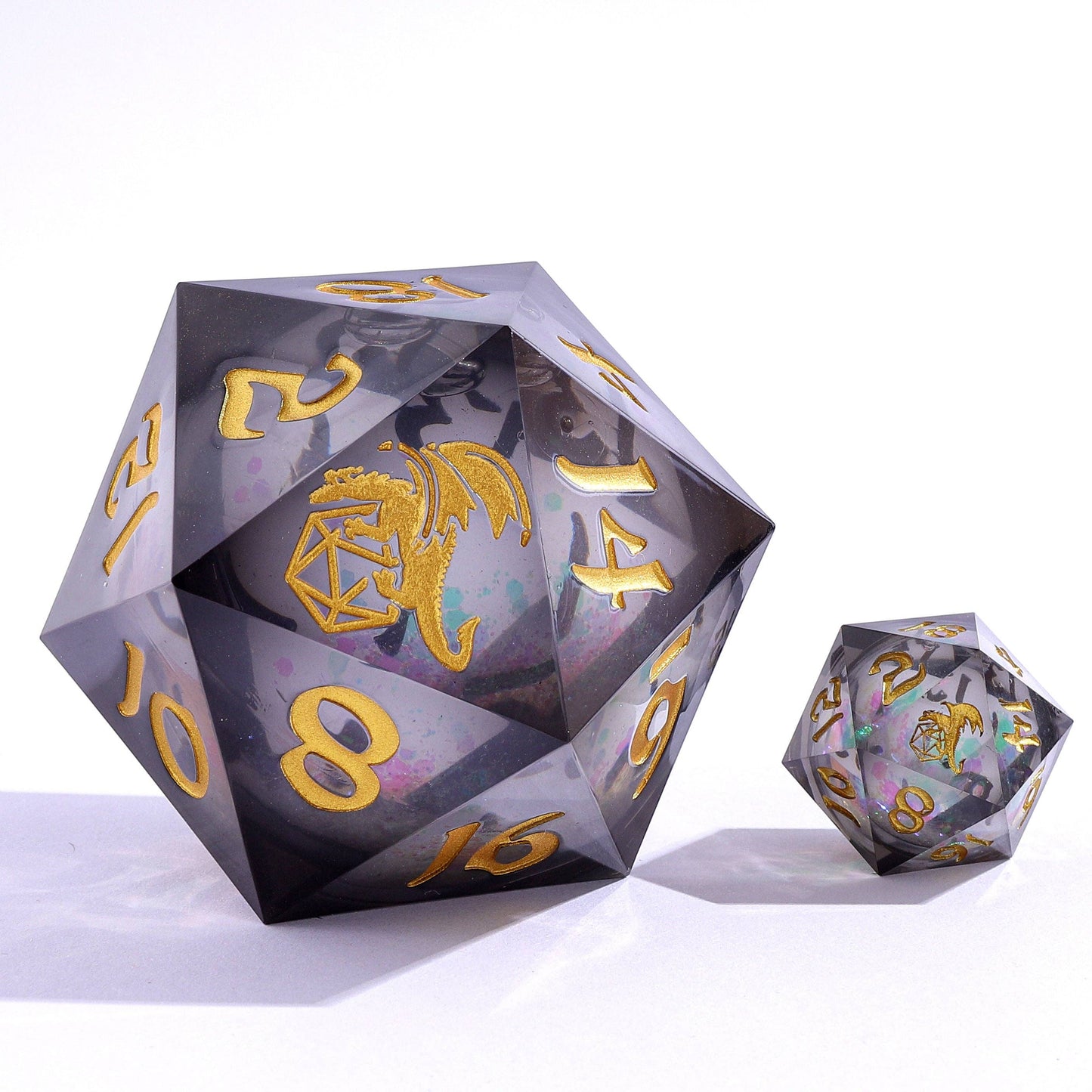 Sharp Edged Resin Liquid Core 55mm D20 - Cursed Eclipse