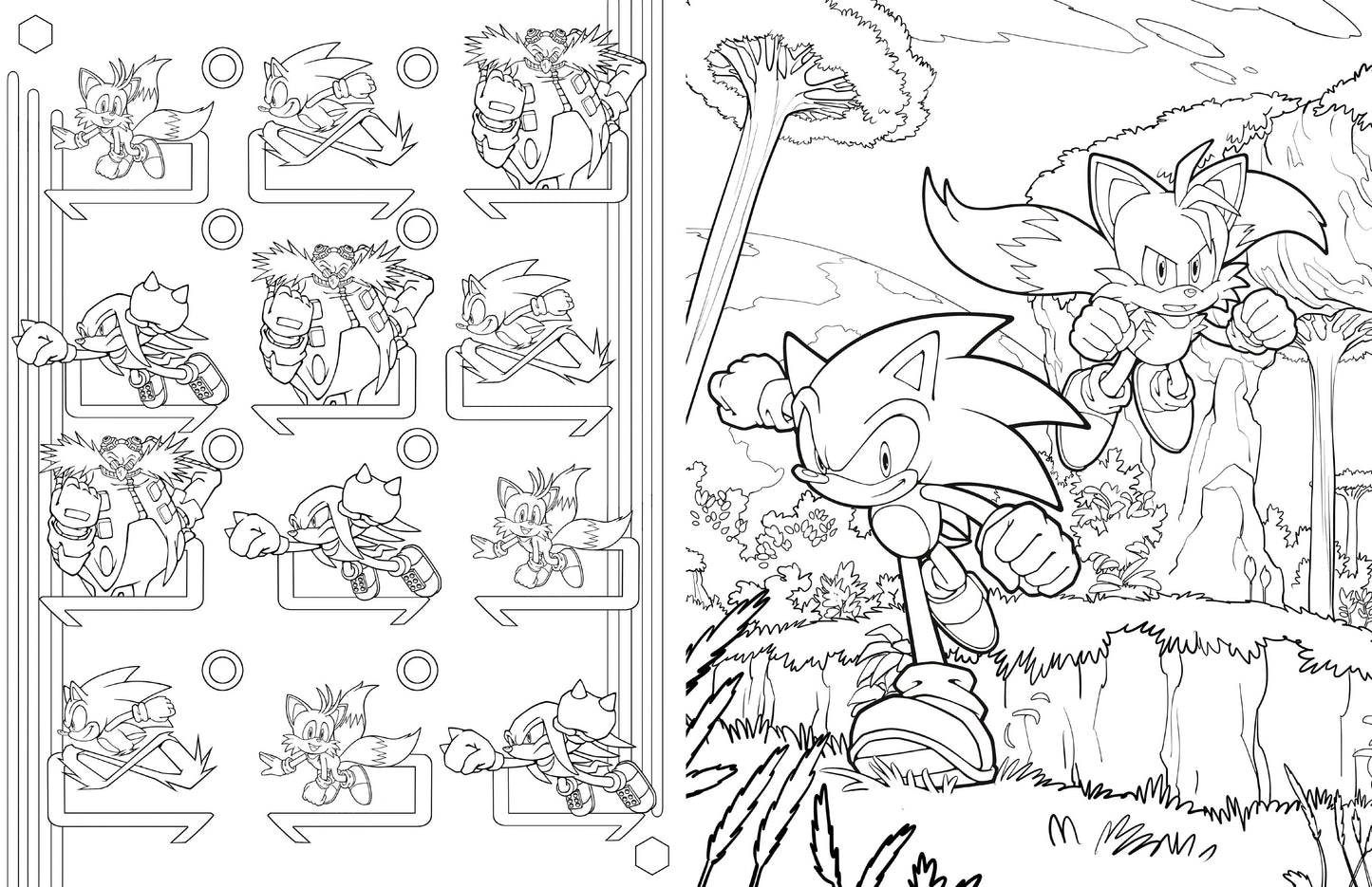 Adult Coloring Book - Sonic the Hedgehog