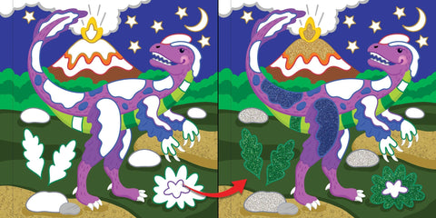 Color-By-Foil Sticker Book - Dinosaurs