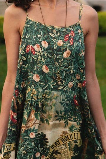 Bohéme Long Maxi Slip Dress - Wildheart with Unicorn & Castle