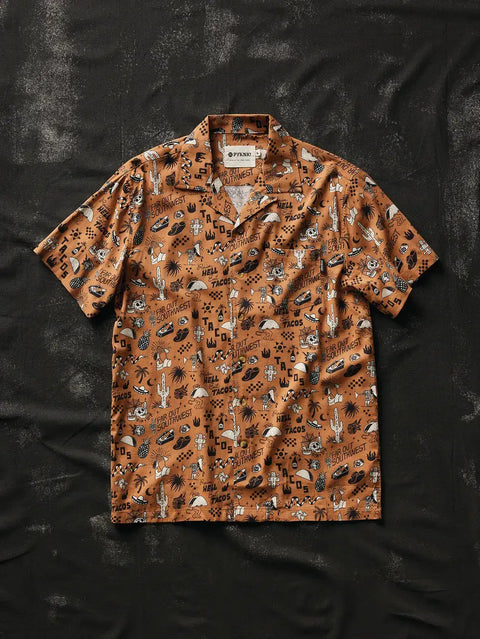 Casual Button-Up Shirt (Women's) - Raise Hell Eat Tacos