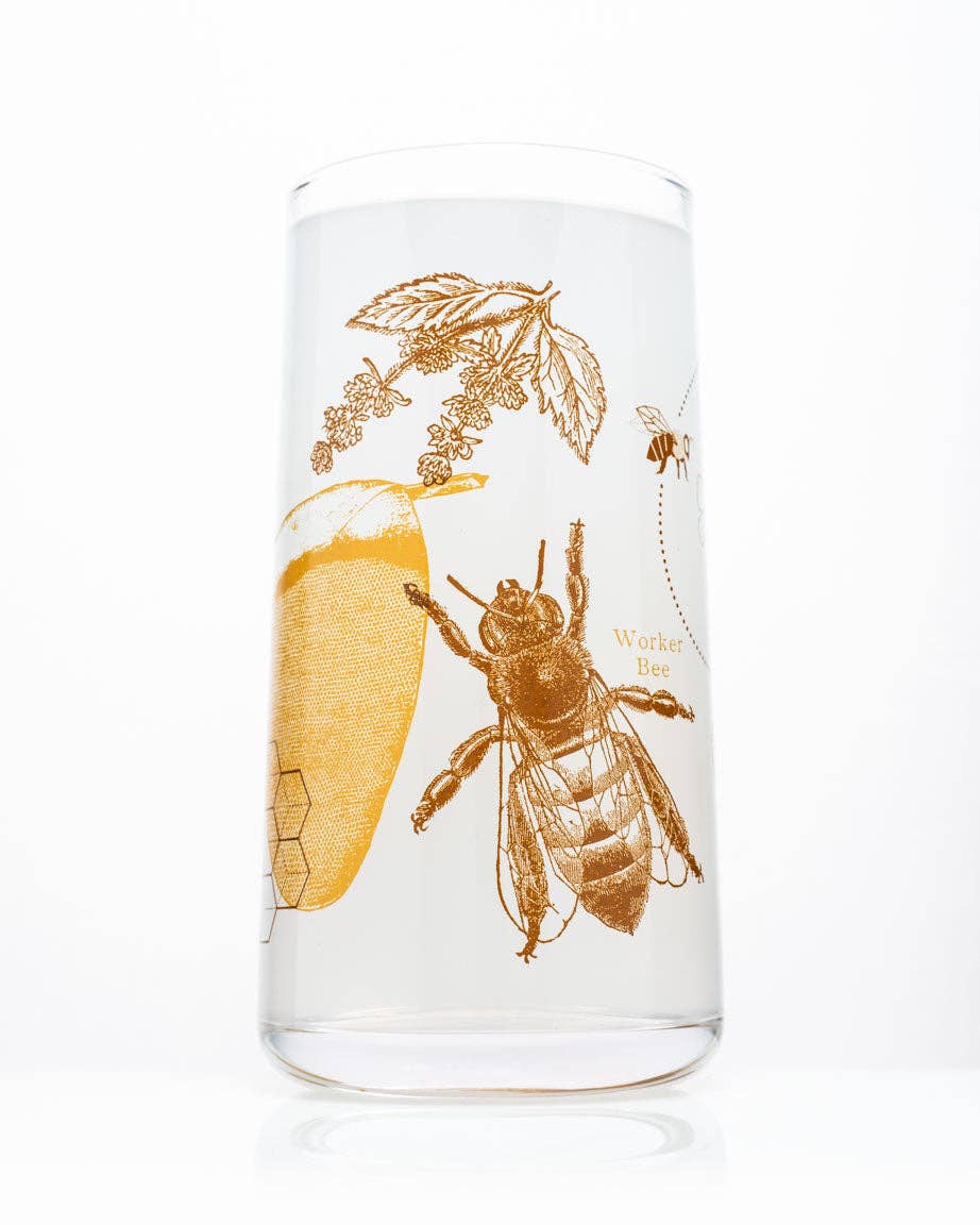 Drinking Glass - Honey Bees