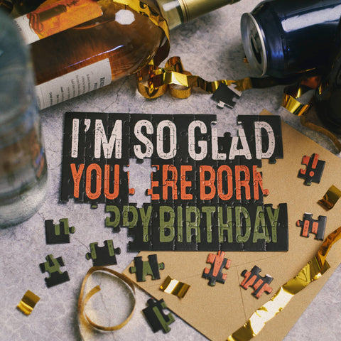 Greeting Card - I'm So Glad Puzzle