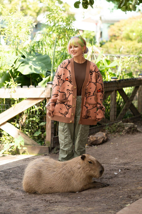 Cardigan - Capybara with Me Cardigan