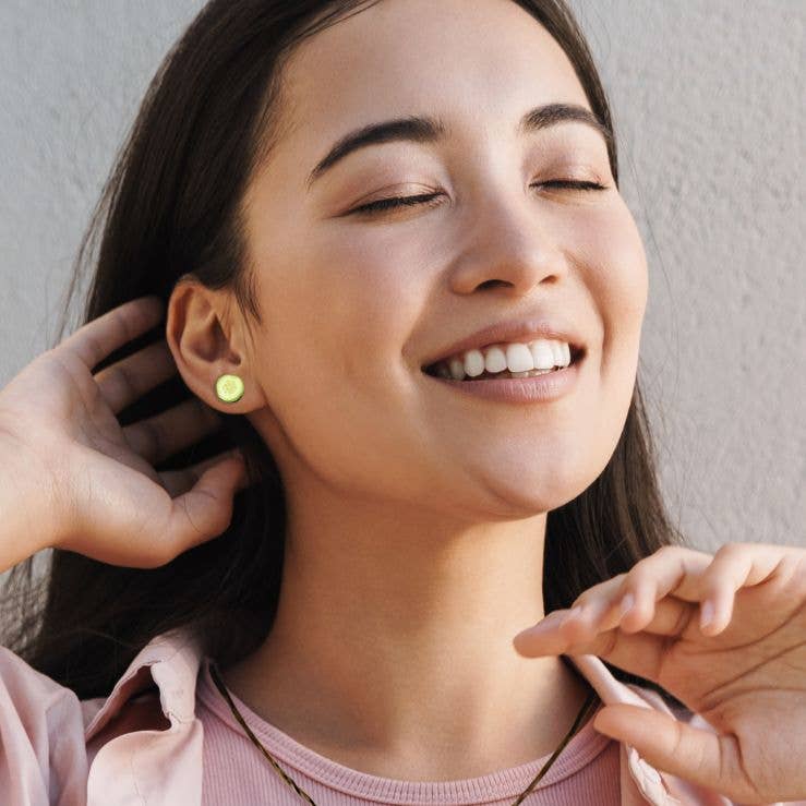 Earrings (Stud) - Cucumber