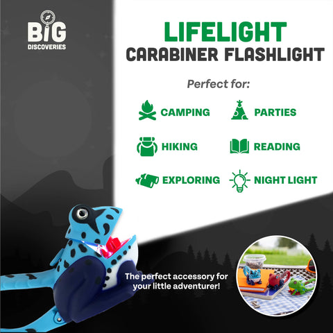 Flashlight - Blue Frog Carabiner