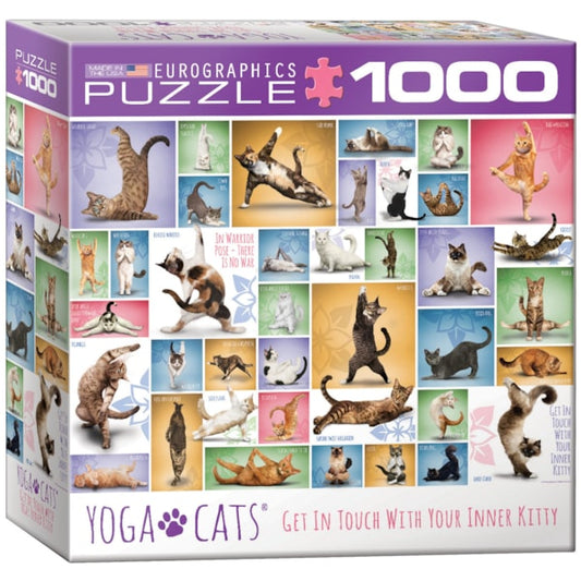 Puzzle - Yoga Cats (1000pc)