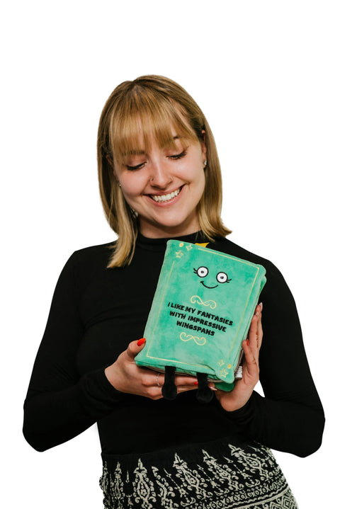Plush - Fantasy Green Book "I Like My Fantasies With Impressive Wingspans"
