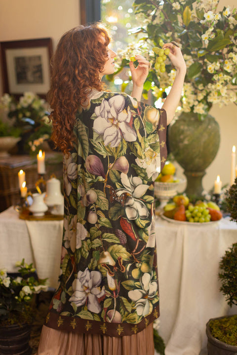 Starduster Kimono - Fleur De Lune Goddess with Florals & Bees