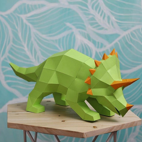 3D PaperCraft - Triceratops Lamp