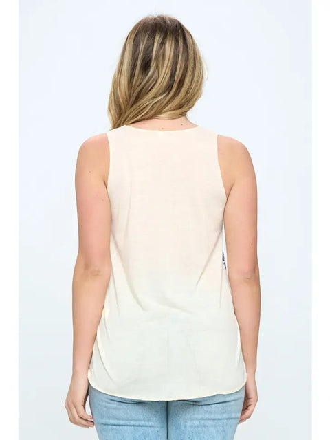 Tank Top - Cat Flying Print