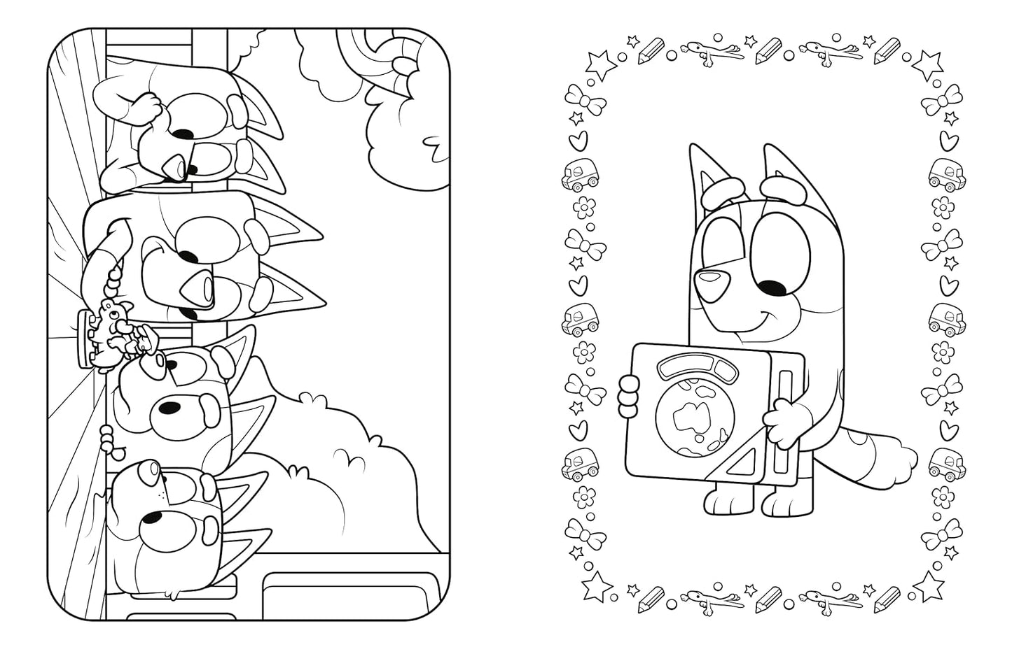 Coloring Book - Bluey: Fun and Games