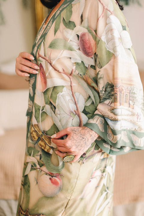 Opera Duster Kimono - Fleur De Soleil w/ Florals