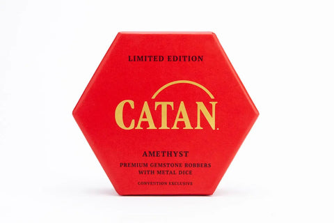 CATAN Official Premium Robber & Metal Dice Set - Amethyst