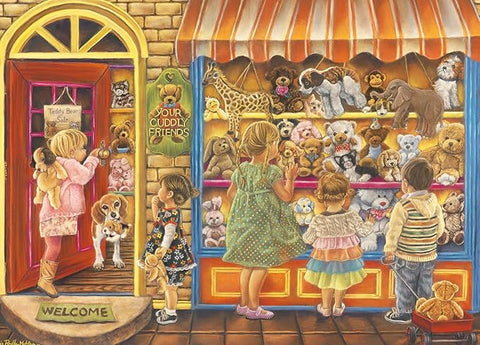 Puzzle - Window Shopping Cuddly Friends (1000Pcs)