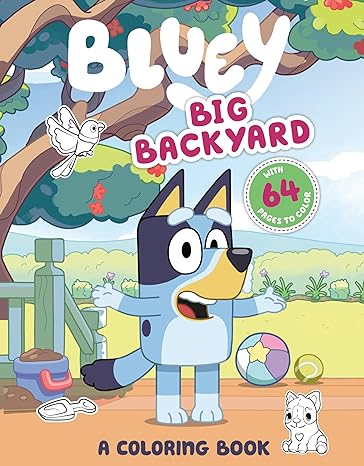 Coloring Book - Bluey: Big Backyard