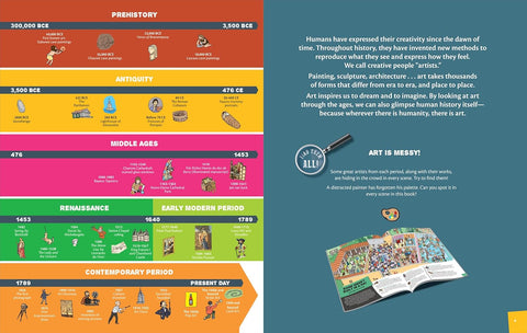 Libro (tapa dura) - Busque y encuentre: arte a través de los tiempos