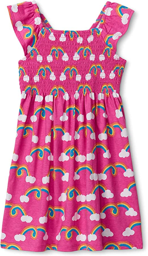 Smocked Dress - Rainbow Arch