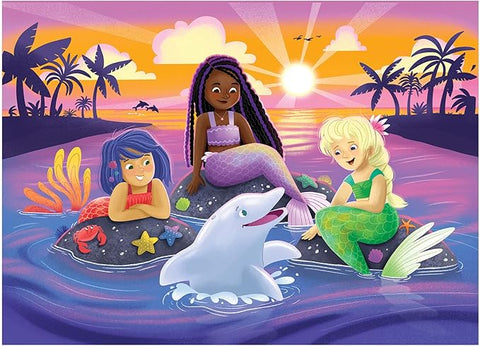 Wood Puzzle - Merry Mermaids (4 Pack)