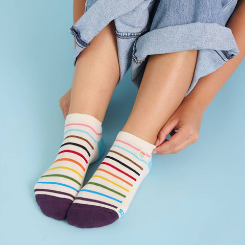 Ankle Socks that Save LGBTQ Lives - Pride Flag