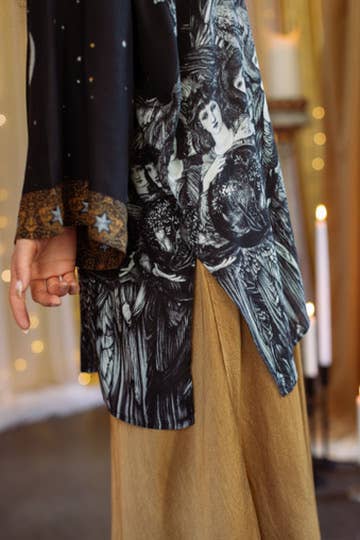 Matineé (Mid-Length) Duster - The Guardians with Angels & Moon