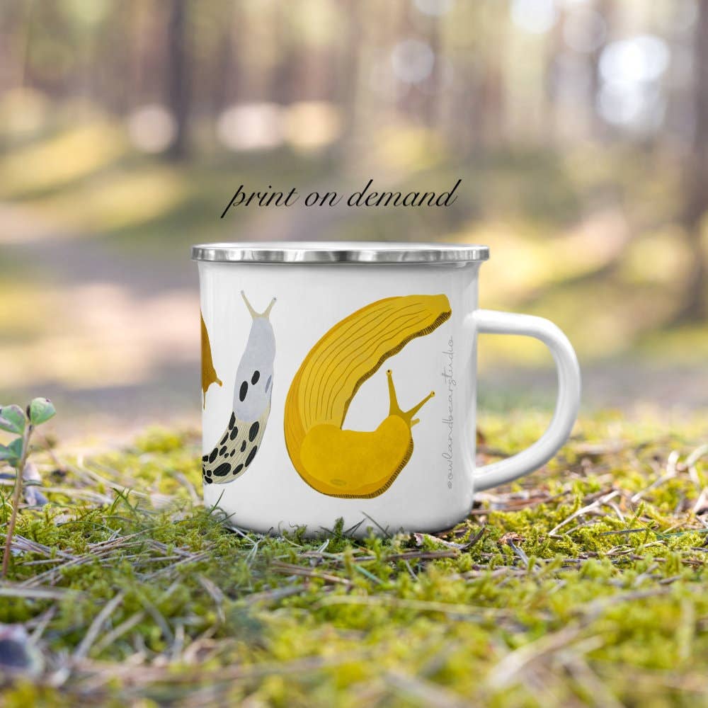 Camping Mug (Metal) - Banana Slug 12 oz