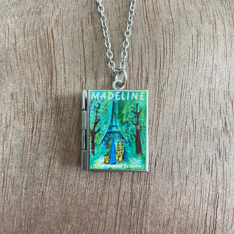 Necklace - Book Locket Madeline: Stainless Steel