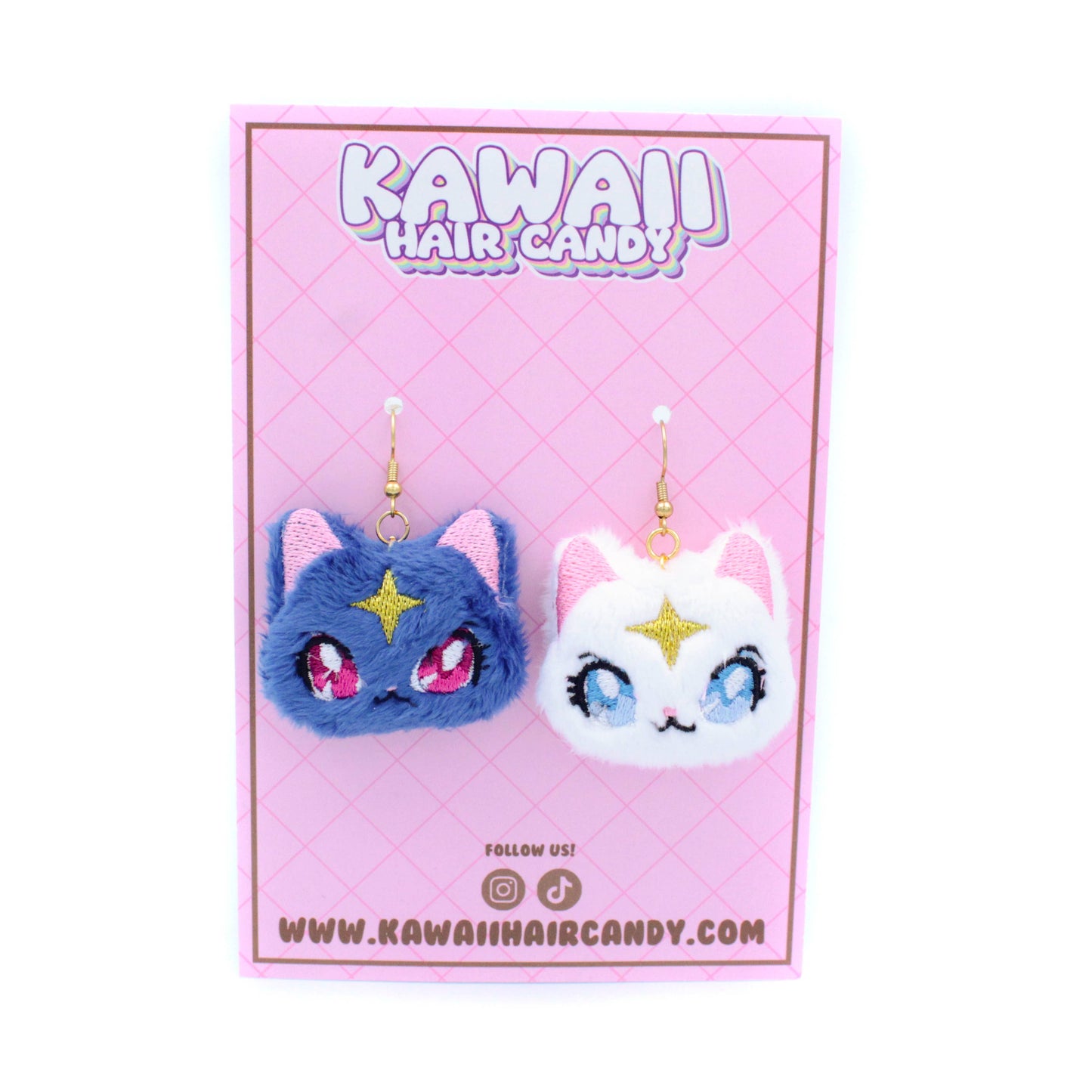 Earrings - Plush Celestial Cat