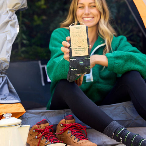 Socks that Protect National Parks - Grey Fish