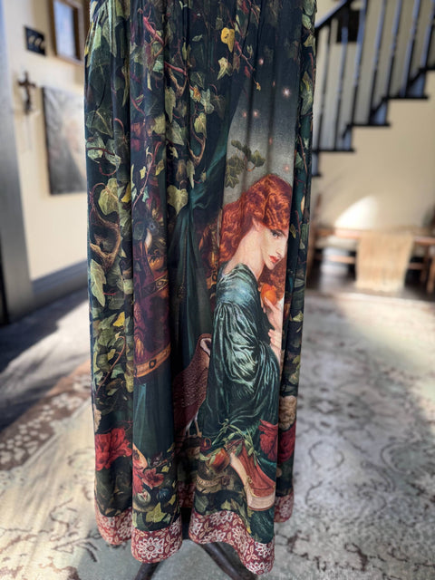 Bohéme Long Maxi Slip Dress - Solstice with Persephone and Moon