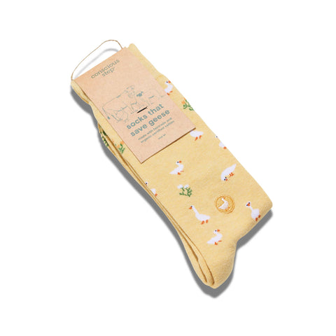Socks that Save Geese - Yellow