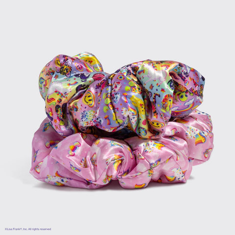 Pillow Scrunchies® in Satin - Lisa Frank x Kitsch The Fantastic World of Lisa Frank