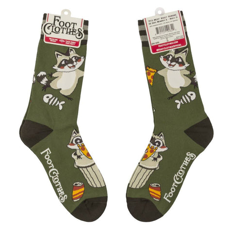 Crew Socks - Trash Panda Pizza Party