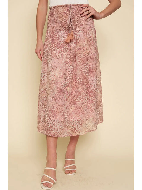 Skirt - Smocked Animal Print