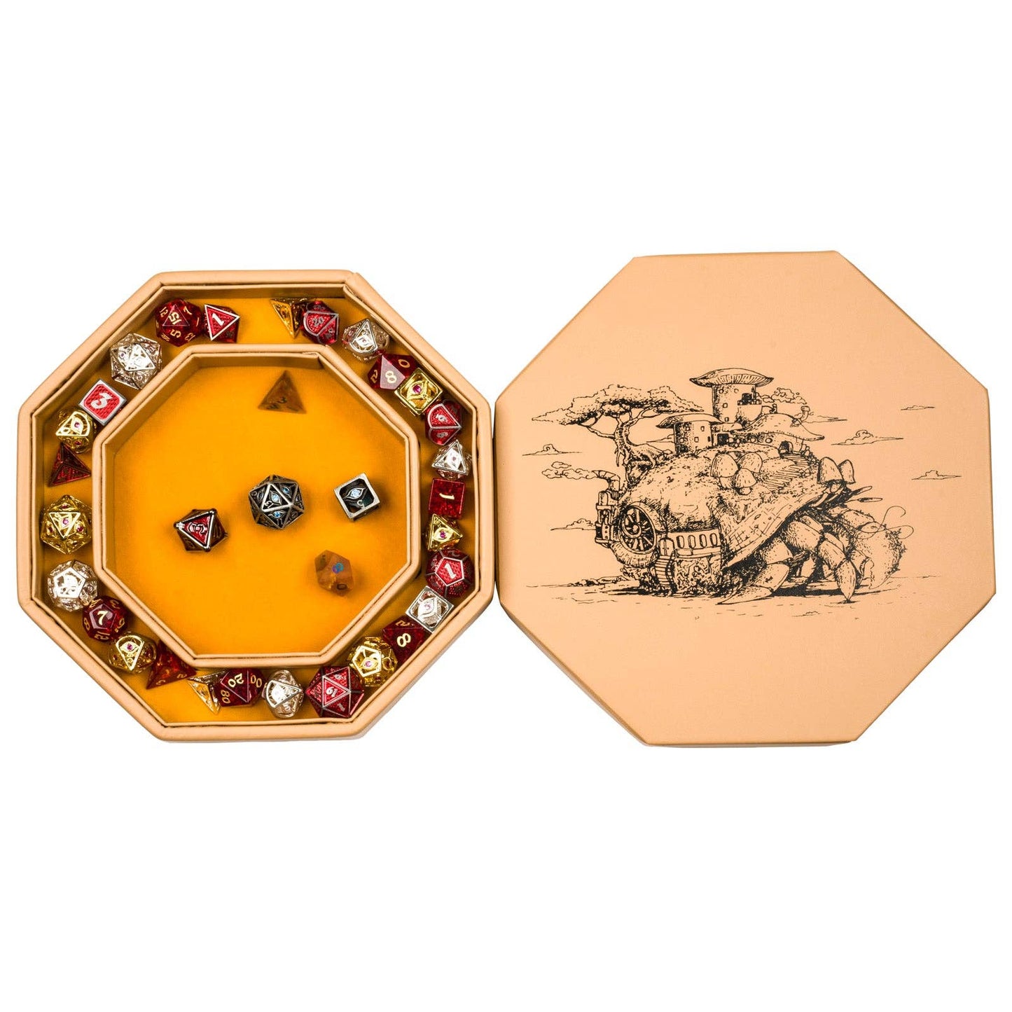 Hero's Hoard Dice Tray and Keeper - Hermit Crab