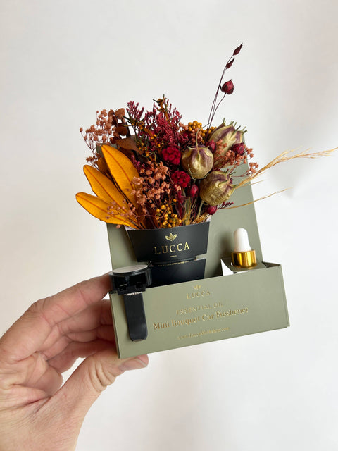 Car Air Freshener - Nontoxic Floral: Lavender & Orange