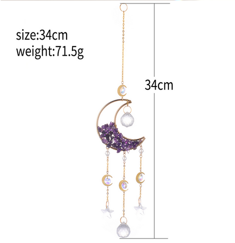 Suncatcher - Moon Crystal Prism (Amethyst)
