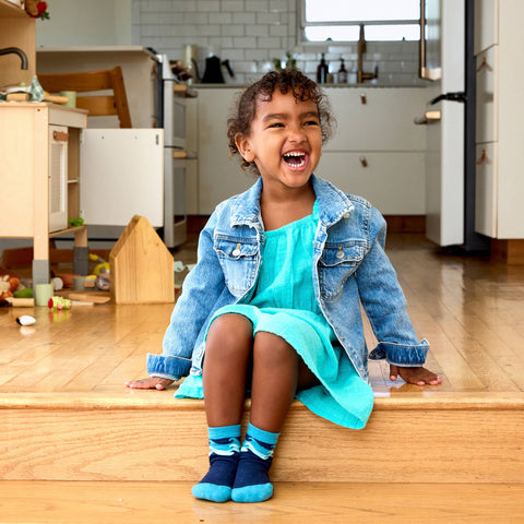 Kids Socks that Protect Oceans - Blue