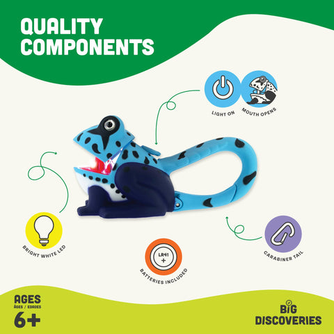 Flashlight - Blue Frog Carabiner