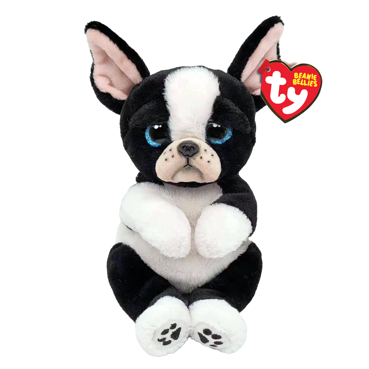 Stuffed Animal - Tink Black And White Dog (Medium)