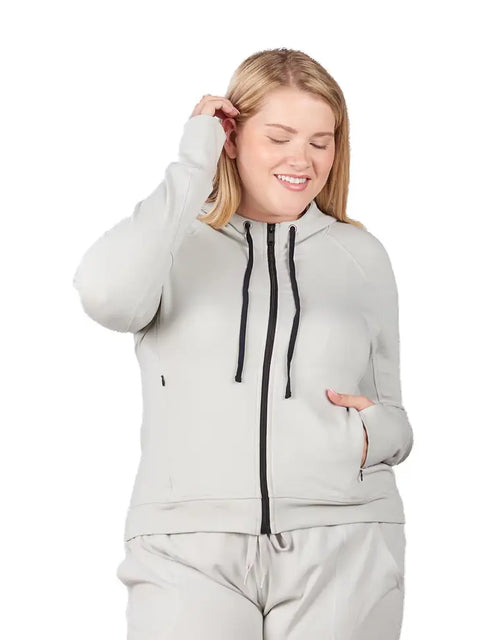 Active Hoodie (Full Zip) - Fog