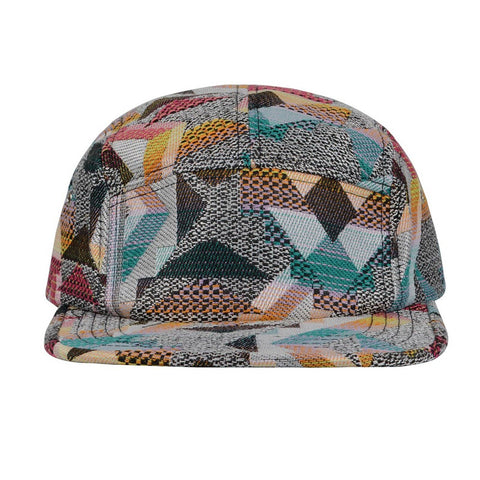 Hat (5 Panel) - Patchwork Jacquard