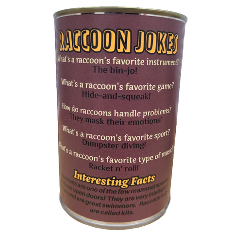 Stuffed Animal - Canned Raccoon (Standard Lid)