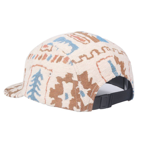 Hat (5 Panel) - Nature Jacquard Beige