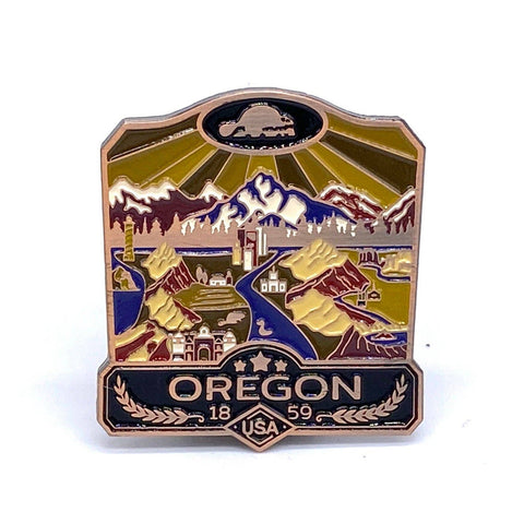 Enamel Pin - Oregon (Large)
