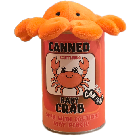 Stuffed Animal - Canned Baby Crab (Standard Lid)